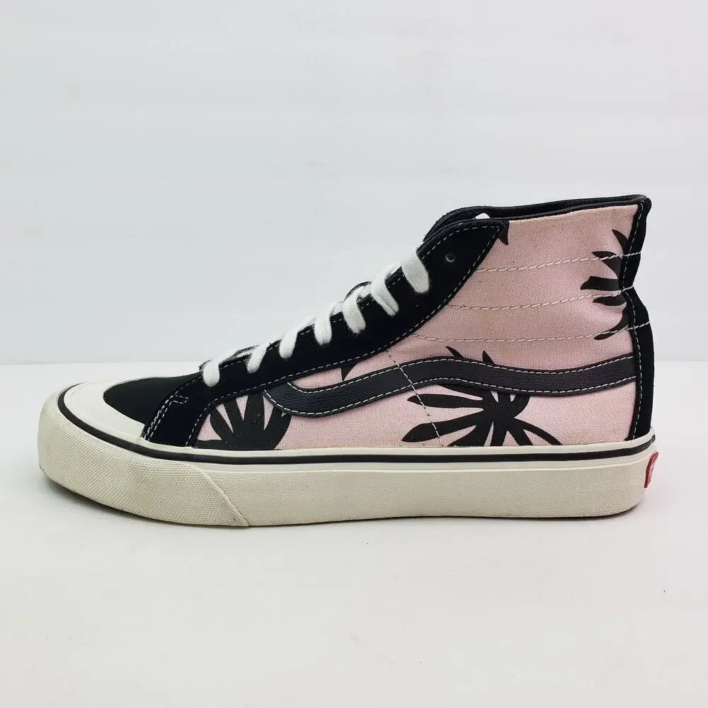 Vans Sk8-Hi 138 Decon Womens Sz 9.5 Mens Sz 8 Summer Leaf Pink Sneaker Shoes